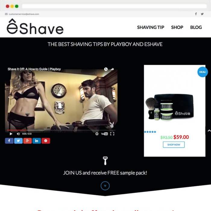 Website creation Eshave Playboy