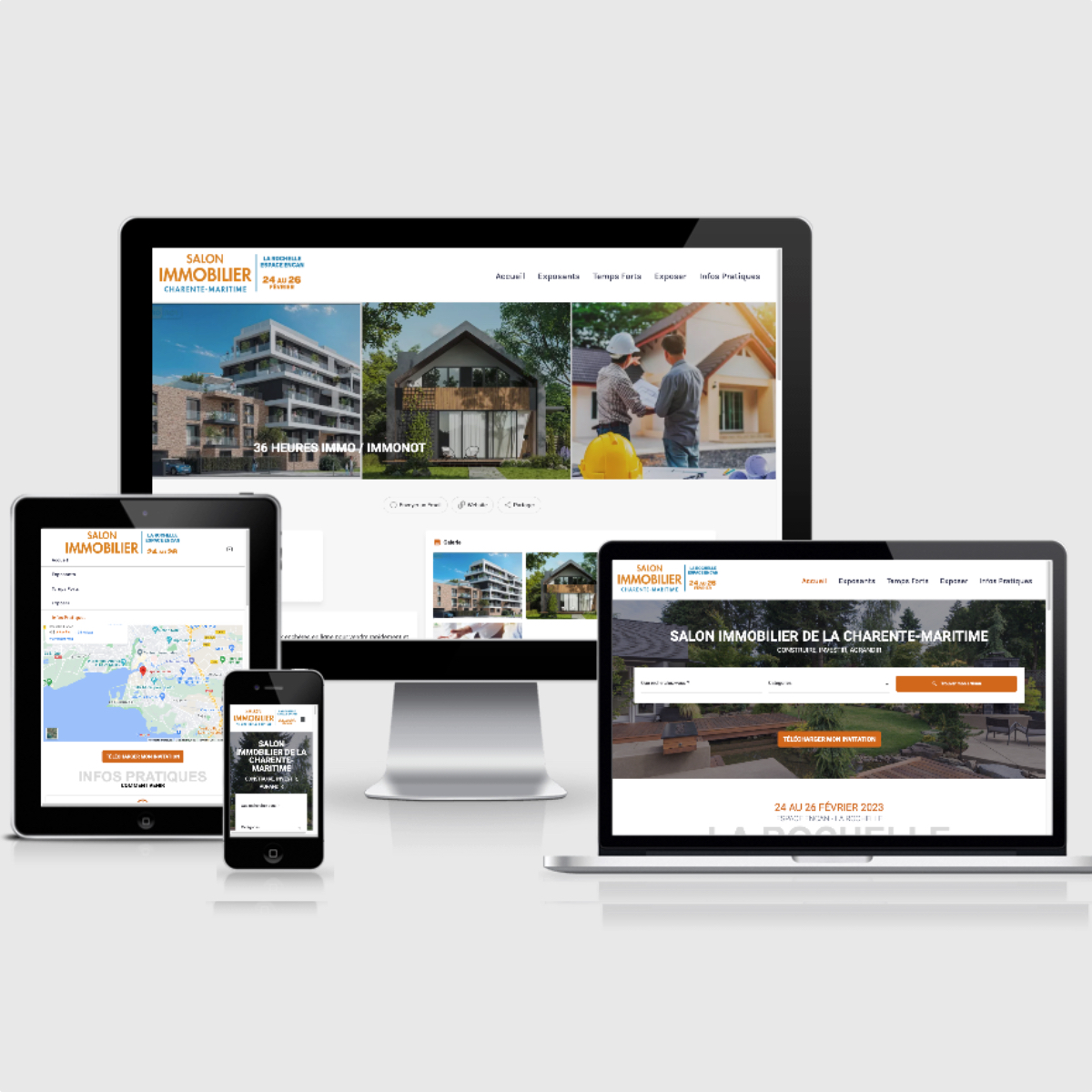 Screenshot website Salon immobilier
